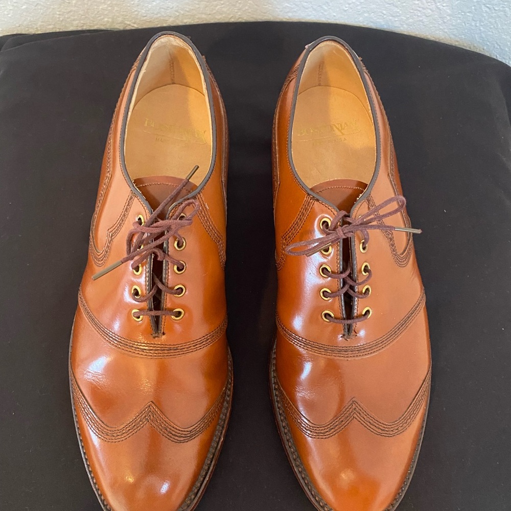 Bostonian Brown Leather Derby Shoes -golf